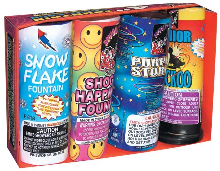 4" FOUNTAIN VALUE PACK ASSORTED